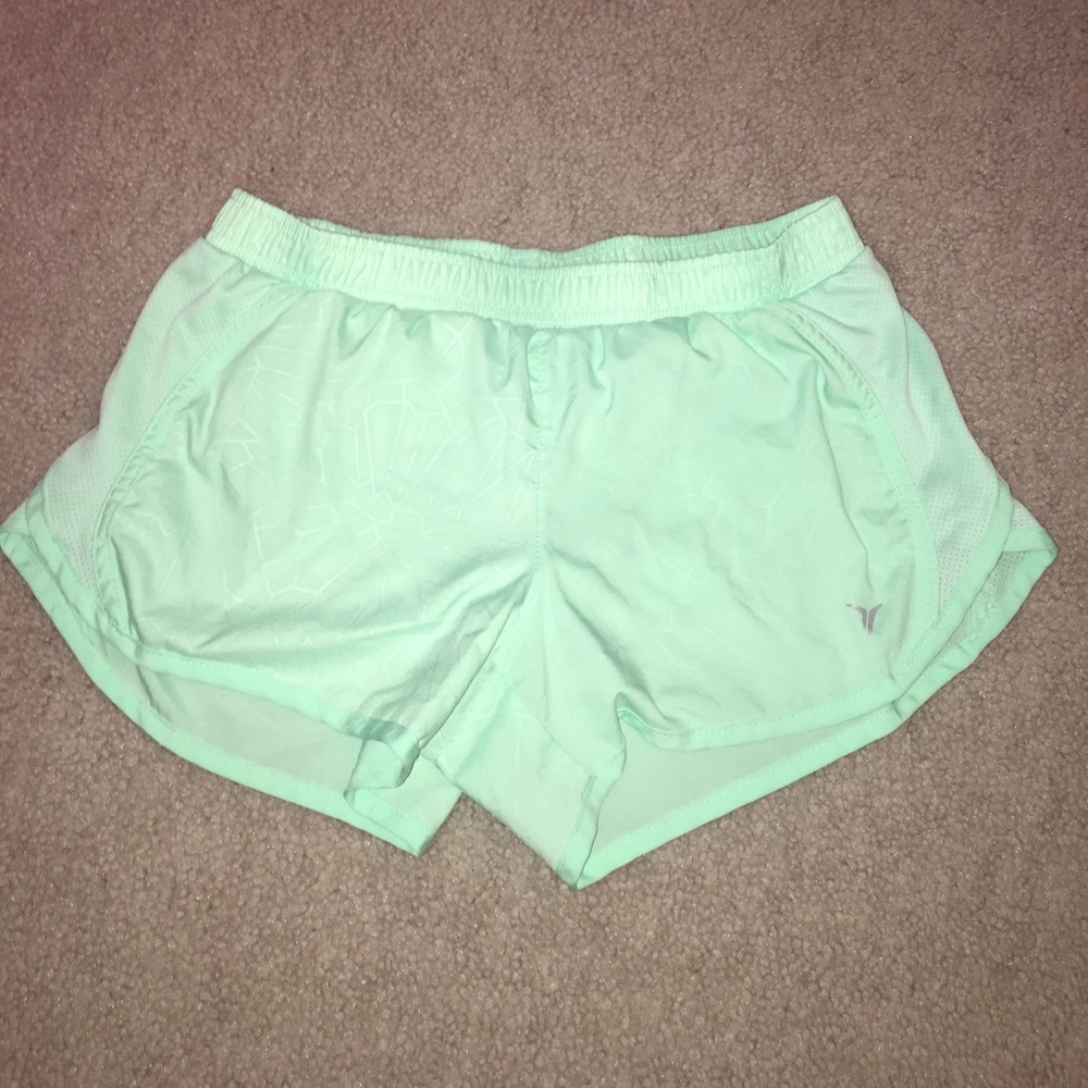 Mint green Old Navy athletic shorts