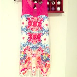 Short flowy floral dress