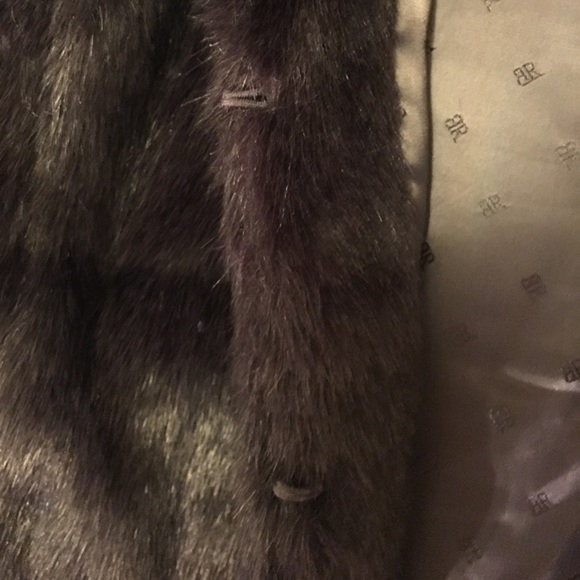 Faux Fur Mock Neck Vest with Pockets - Picture 5 of 5