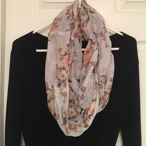 Floral infinity scarf