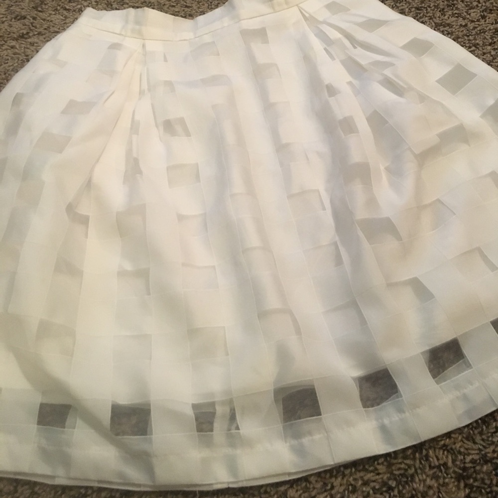 White skirt
