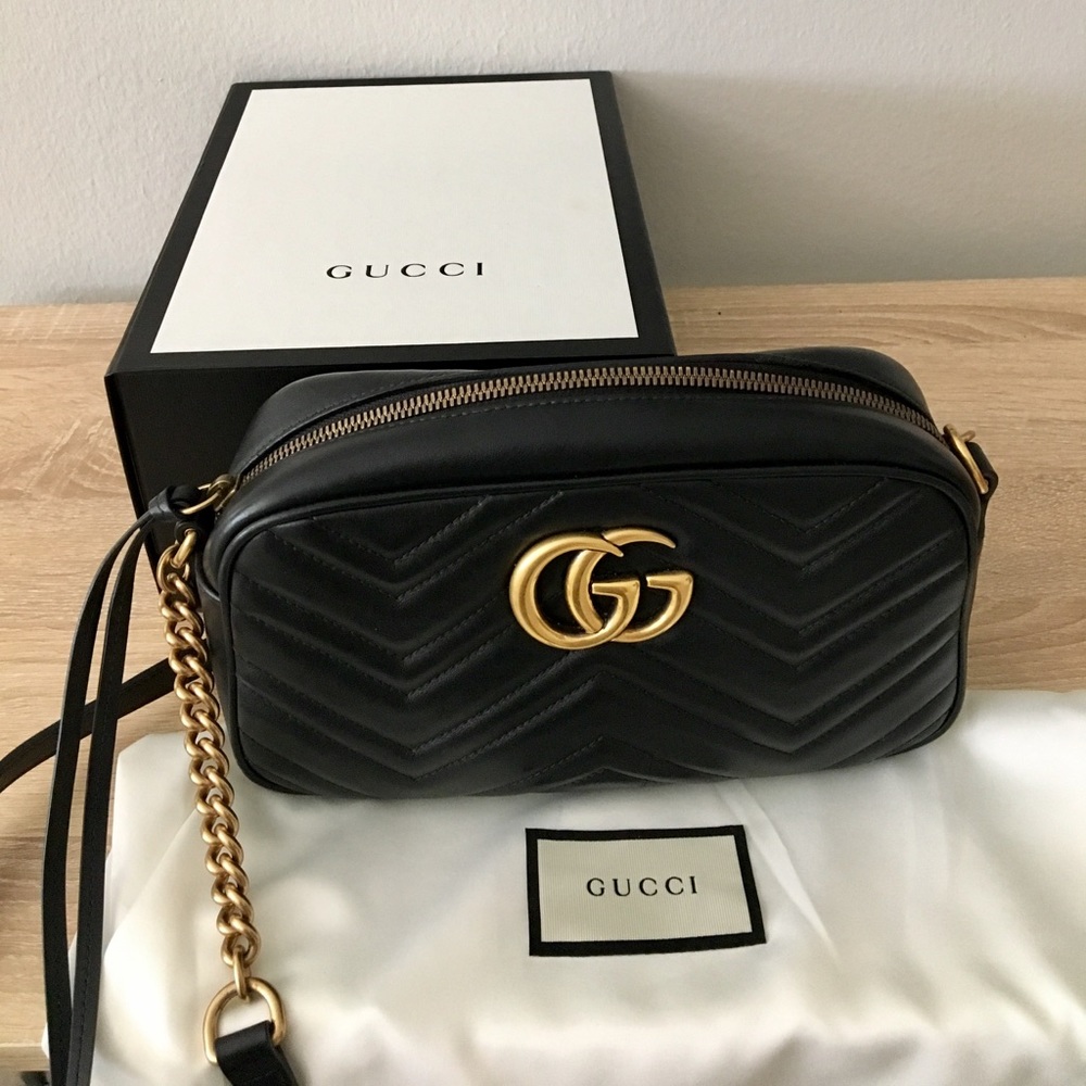 GG Marmont matelassé shoulder cross body bag