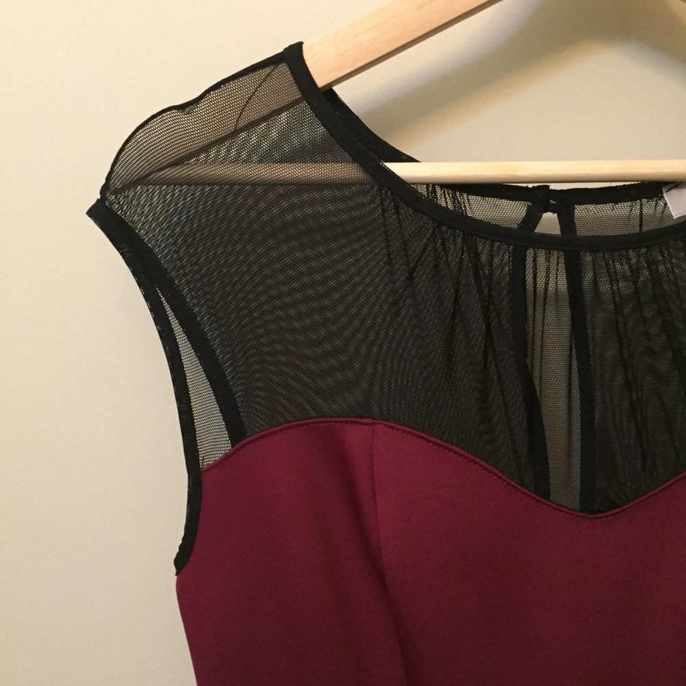 Maroon Sweetheart Dress