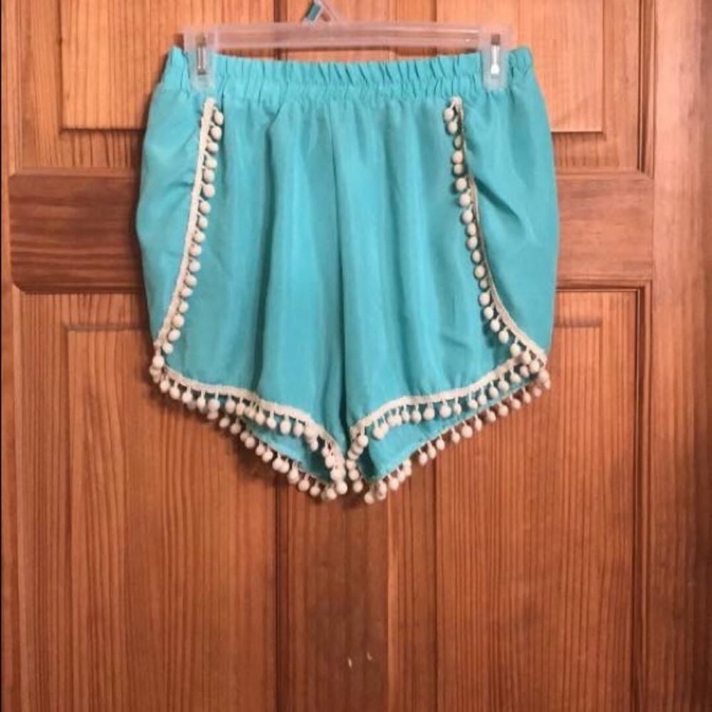 Shorts with Pom poms