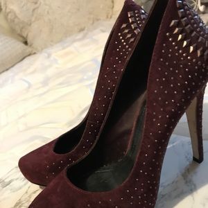 BCBG Velvet Heels