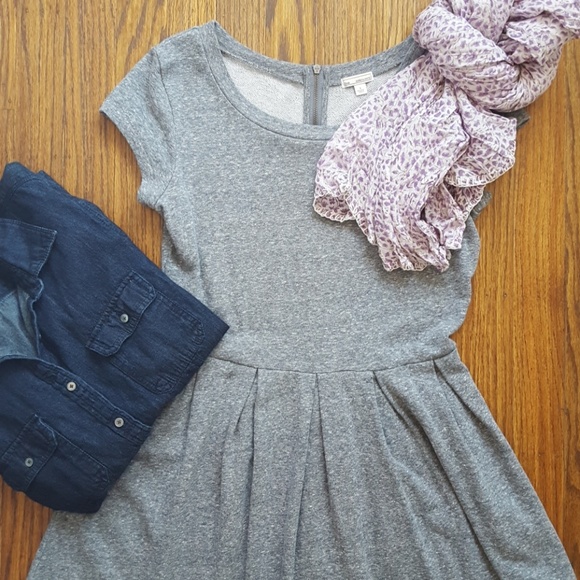 GAP Dresses & Skirts - GAP heather gray sweatshirt dress Sz S