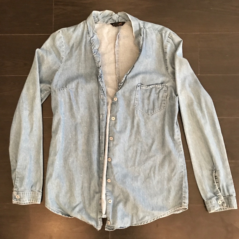 Kova & T Light Denim Button Down Shirt