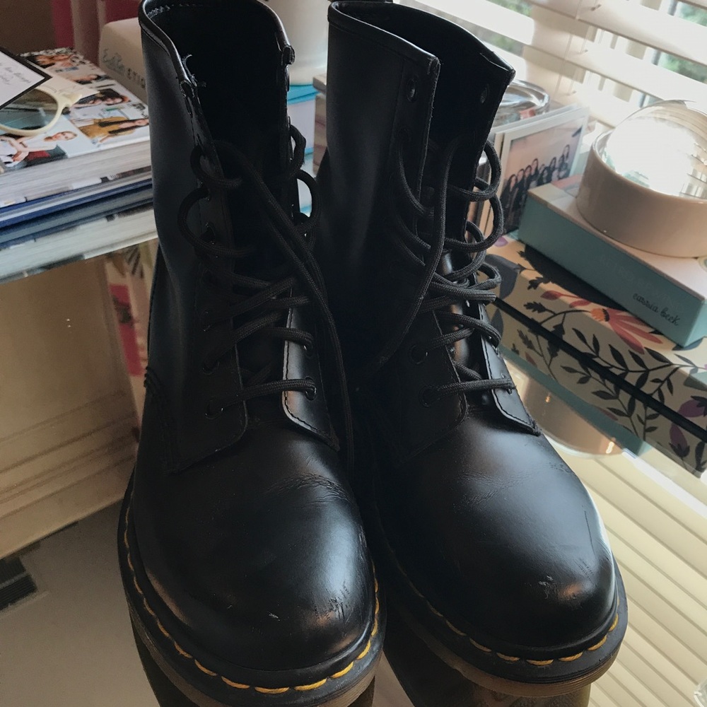 doc marten lace up boots