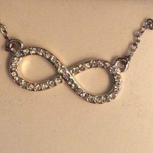 New silver infinity necklace