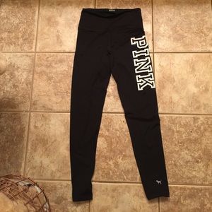 VS PINK high waisted leggings w logo