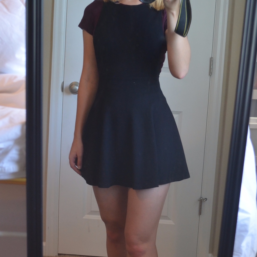 American Apparel Skater Apron/Overall Dress