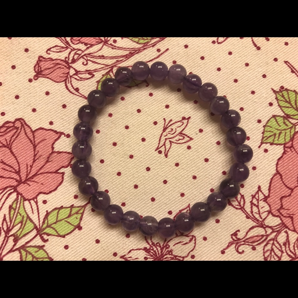 Crystal/ purple bracelet