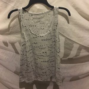 American Eagle  b&w pattern tank top