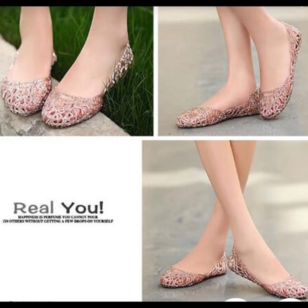 🎀 Sparkling jelly flats