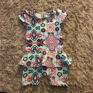 Lularoe dot dot smile 12-24 months romper