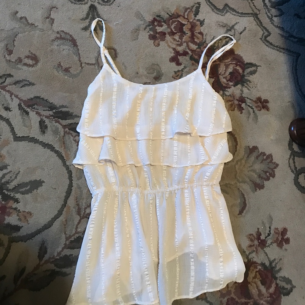 Off white/ cream spaghetti strap top