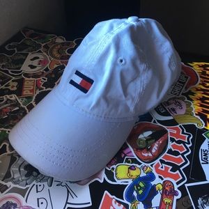 Tommy Hilfiger White Strapback Hat