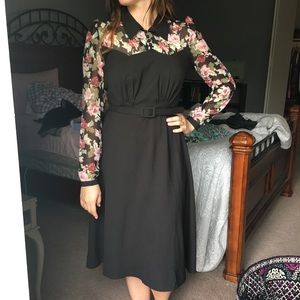 ❗️SALE❗️Retro Black Floral Dress