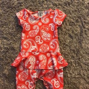 Lularoe dot dot smile 12-24 months romper