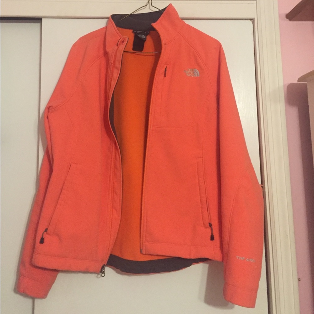 Orange North Face Jacket