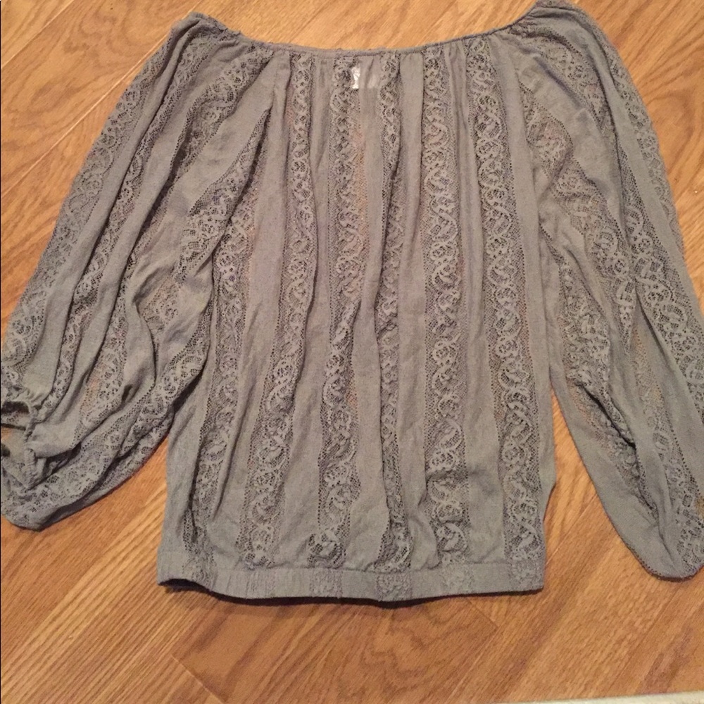 Women's off the shoulder lace blouse