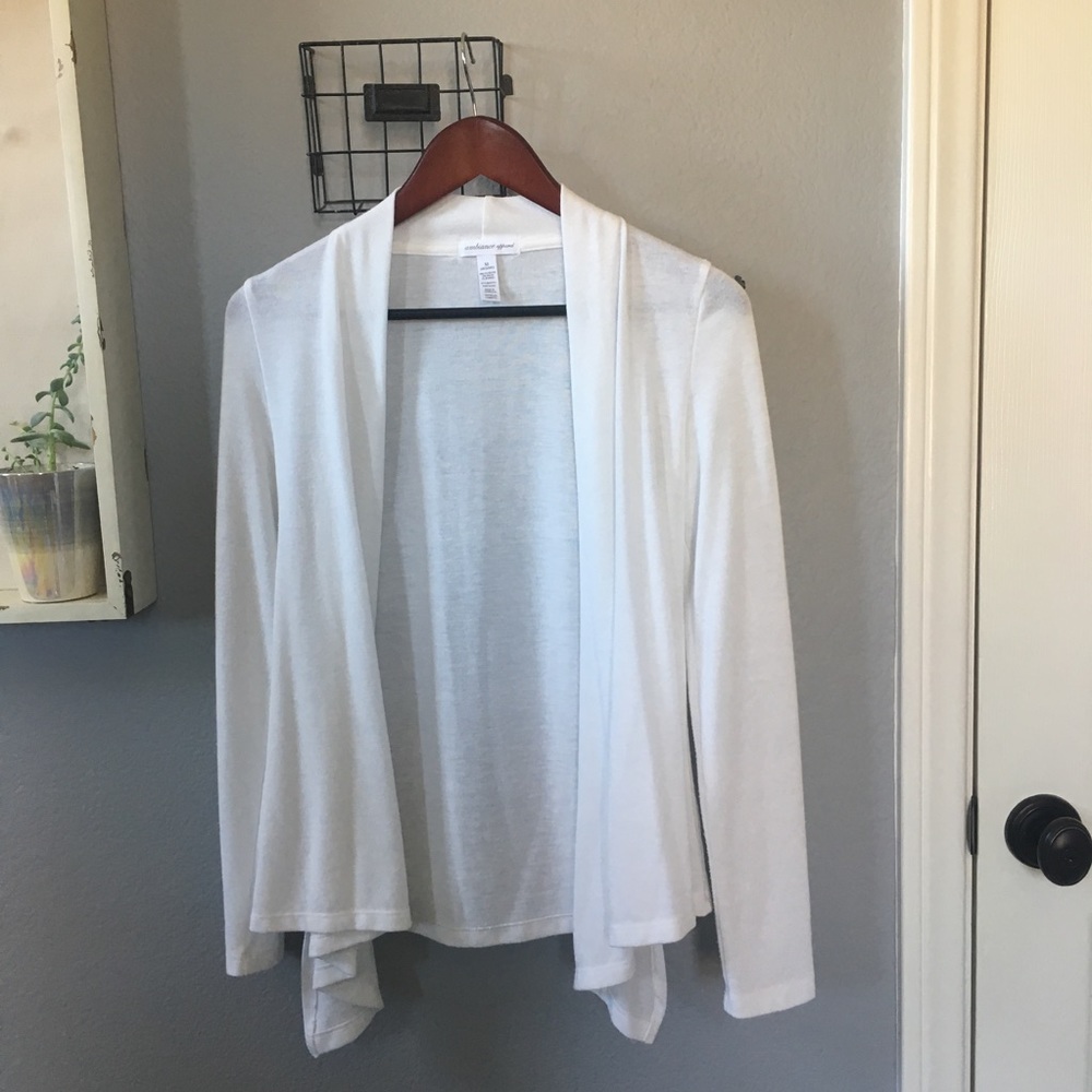 White cardigan