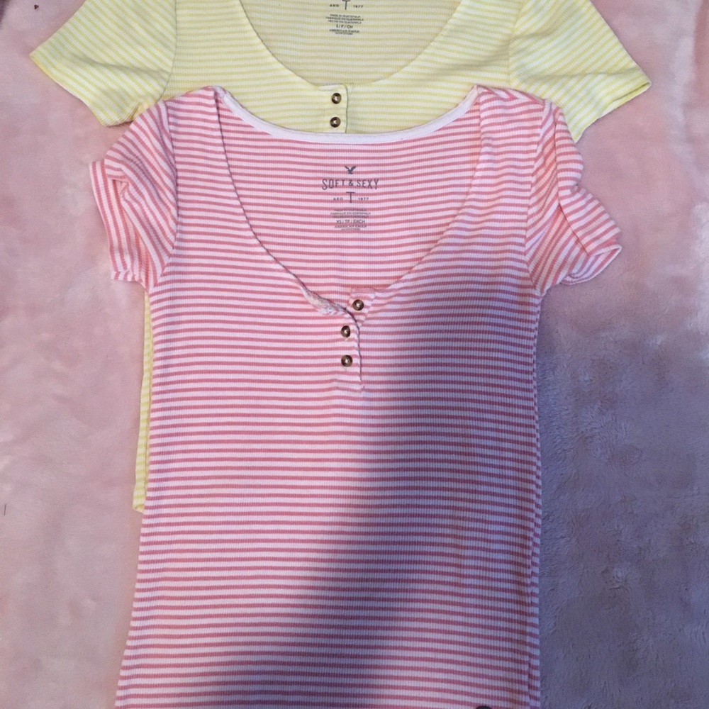 Two American Eagle Soft &Sexy Ts