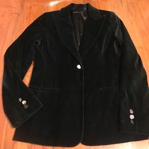 Tahari velvet blazer
