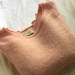 light pink real cashmere sweater
