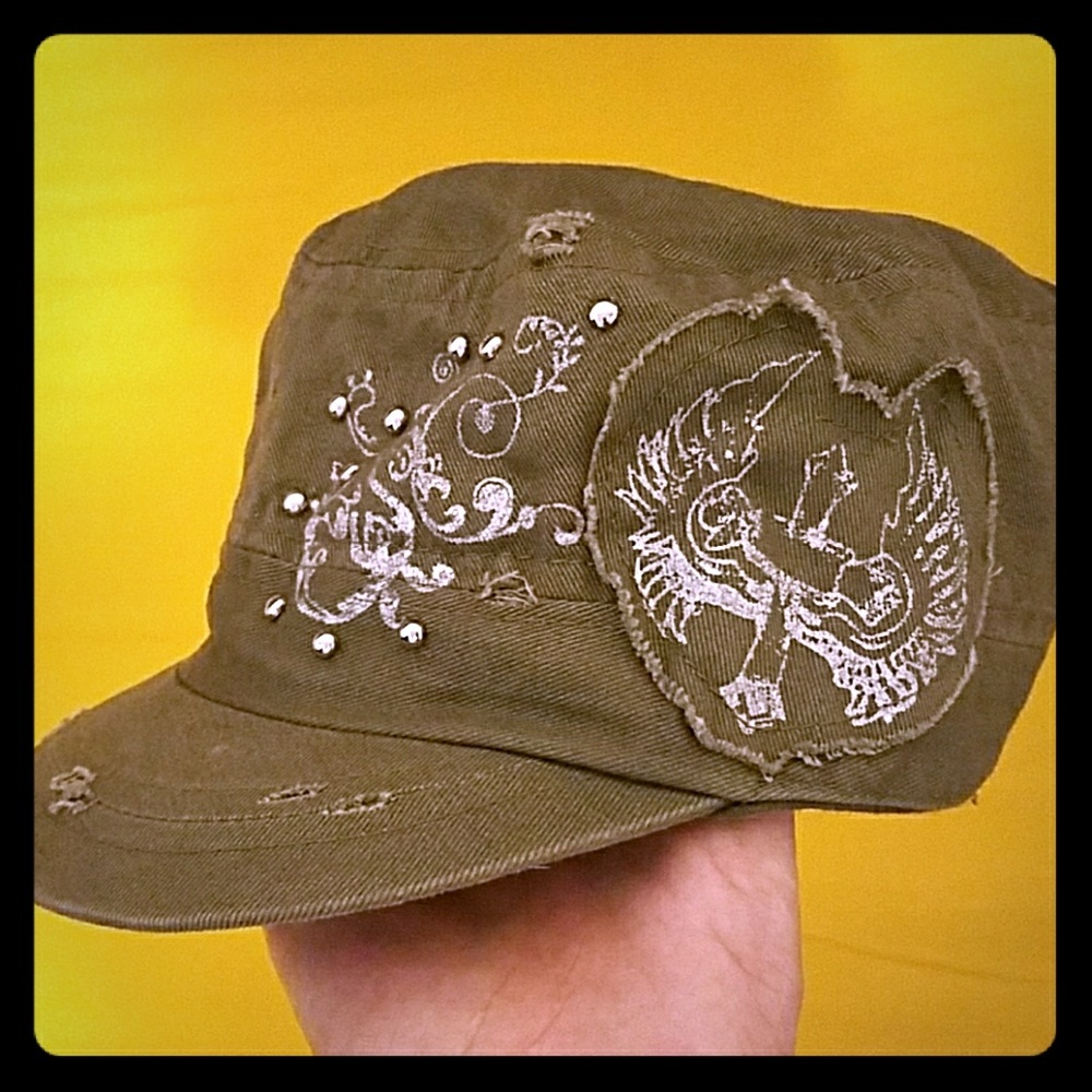 Camo green hat