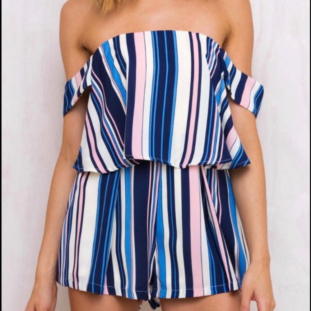 Princess Polly striped playsuit (romper)