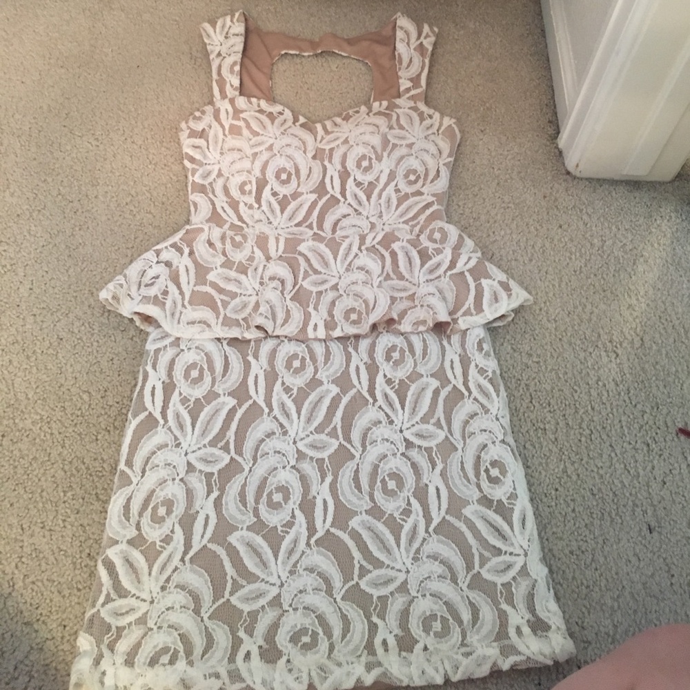 White Floral Dress