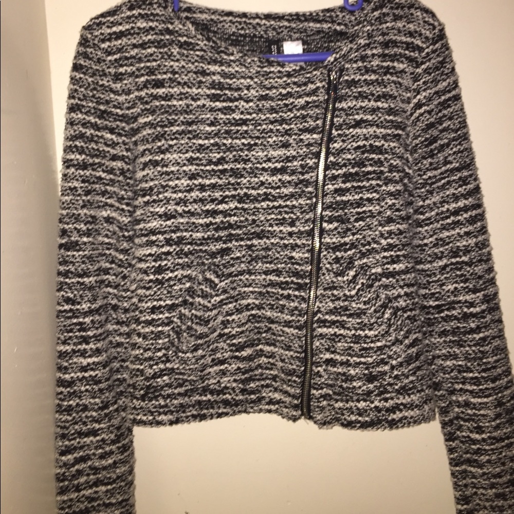 Black and white Cute light jacket/ blazer