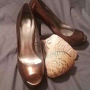 Bronze Calvin Klein Pumps