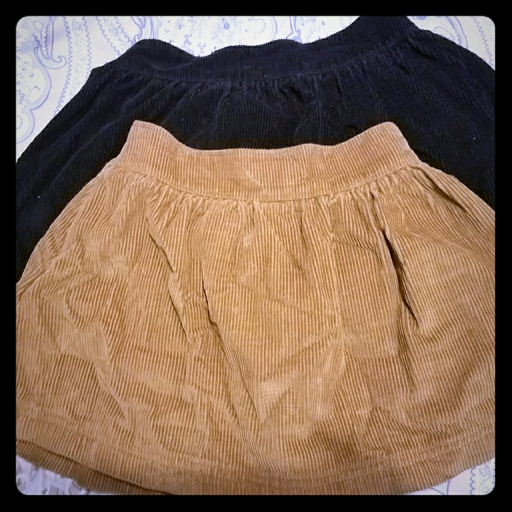 Abercrombie and Fitch corduroy skirts