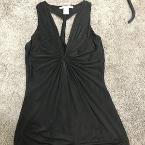 Medium black tank top blouse
