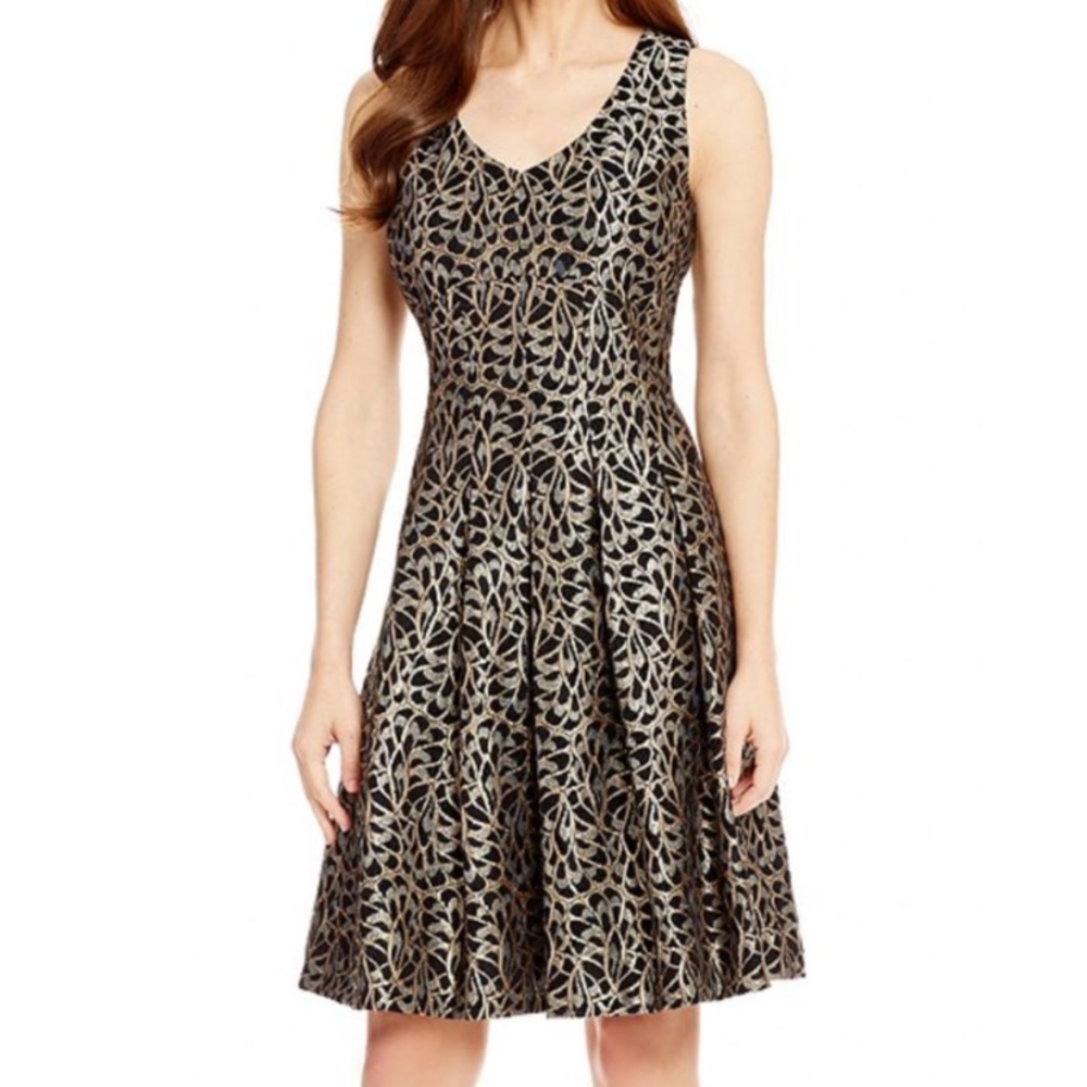 Antonio Melani Gold & Black Dress