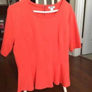 Old Navy peplum top stretch fabric