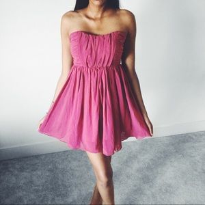 SALE ✂️ LUSH | Blush Pink Chiffon Dress