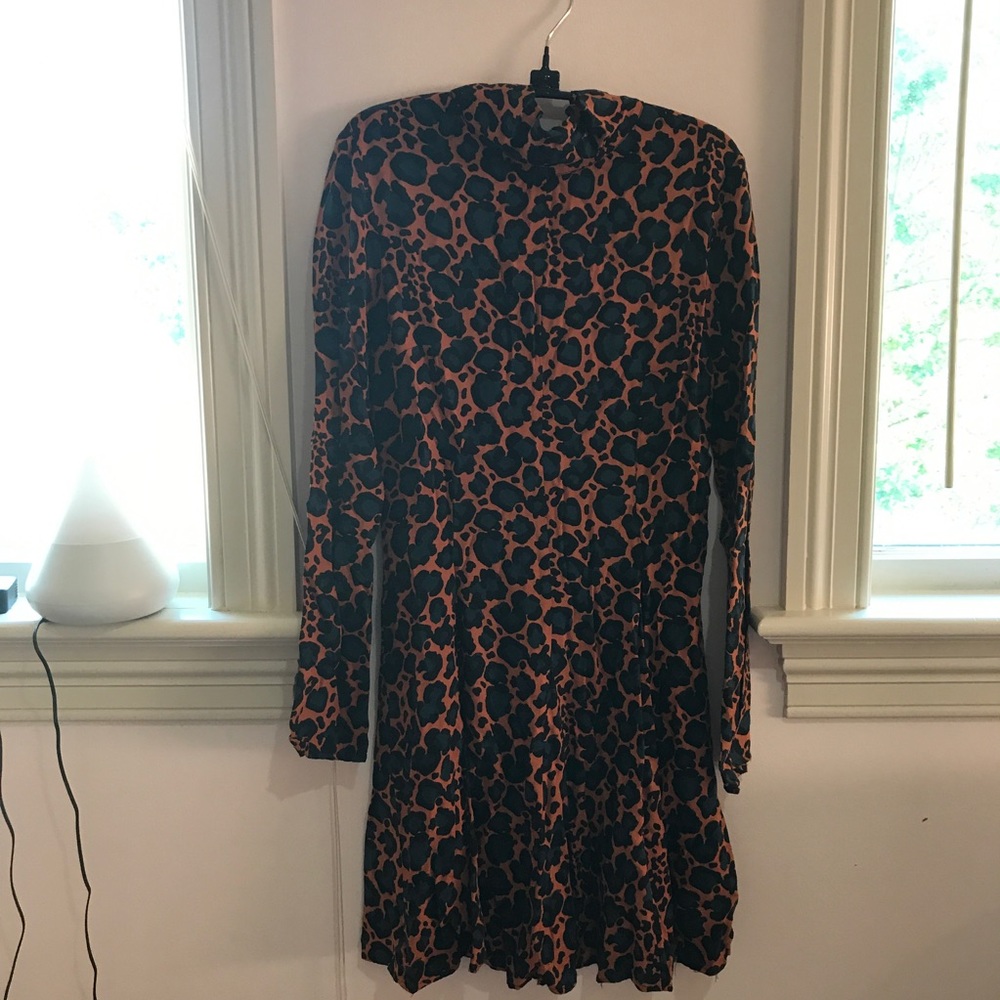 topshop cheetah print dress