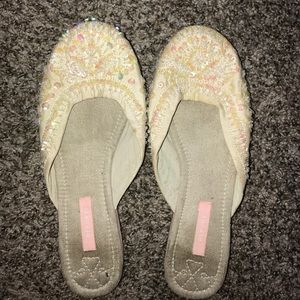 🌻Sequined No Back Flats 🌻