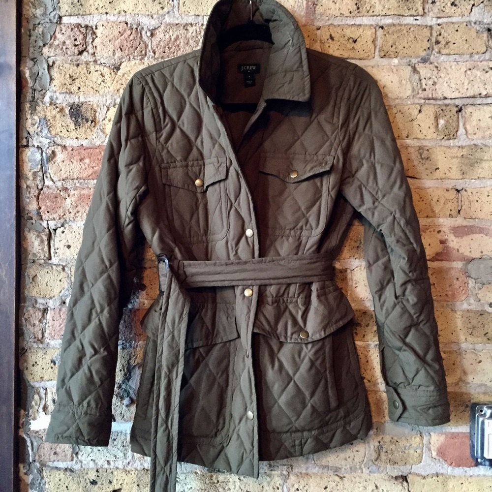 J. Crew quilted puffer jacket