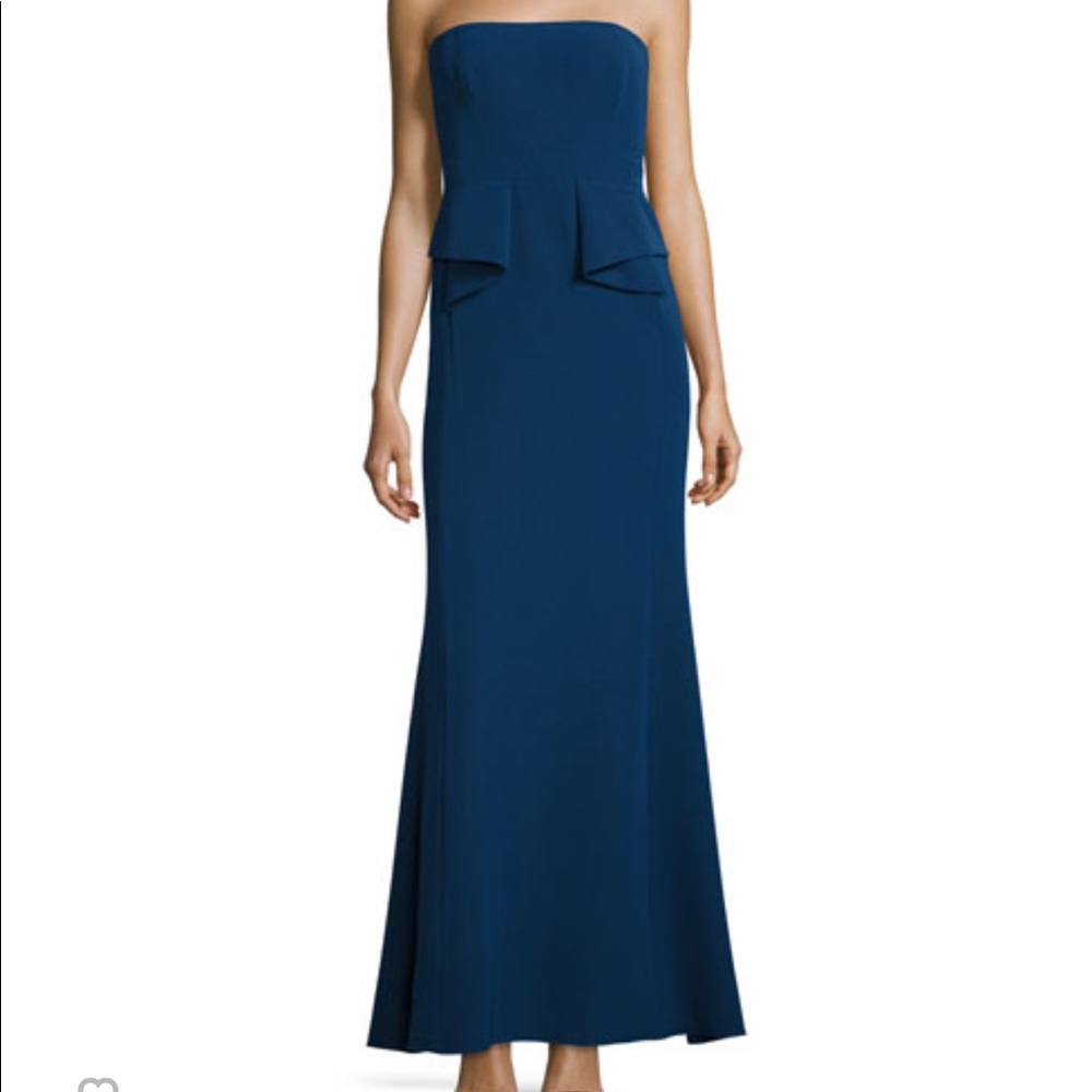 Aidan Mattox Strapless Crepe Gown