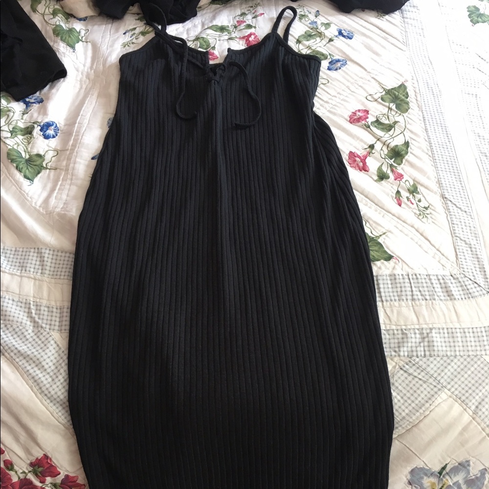 TOPSHOP RIBBED MIDI DRESS