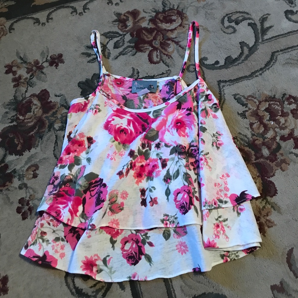 Floral spaghetti strap top