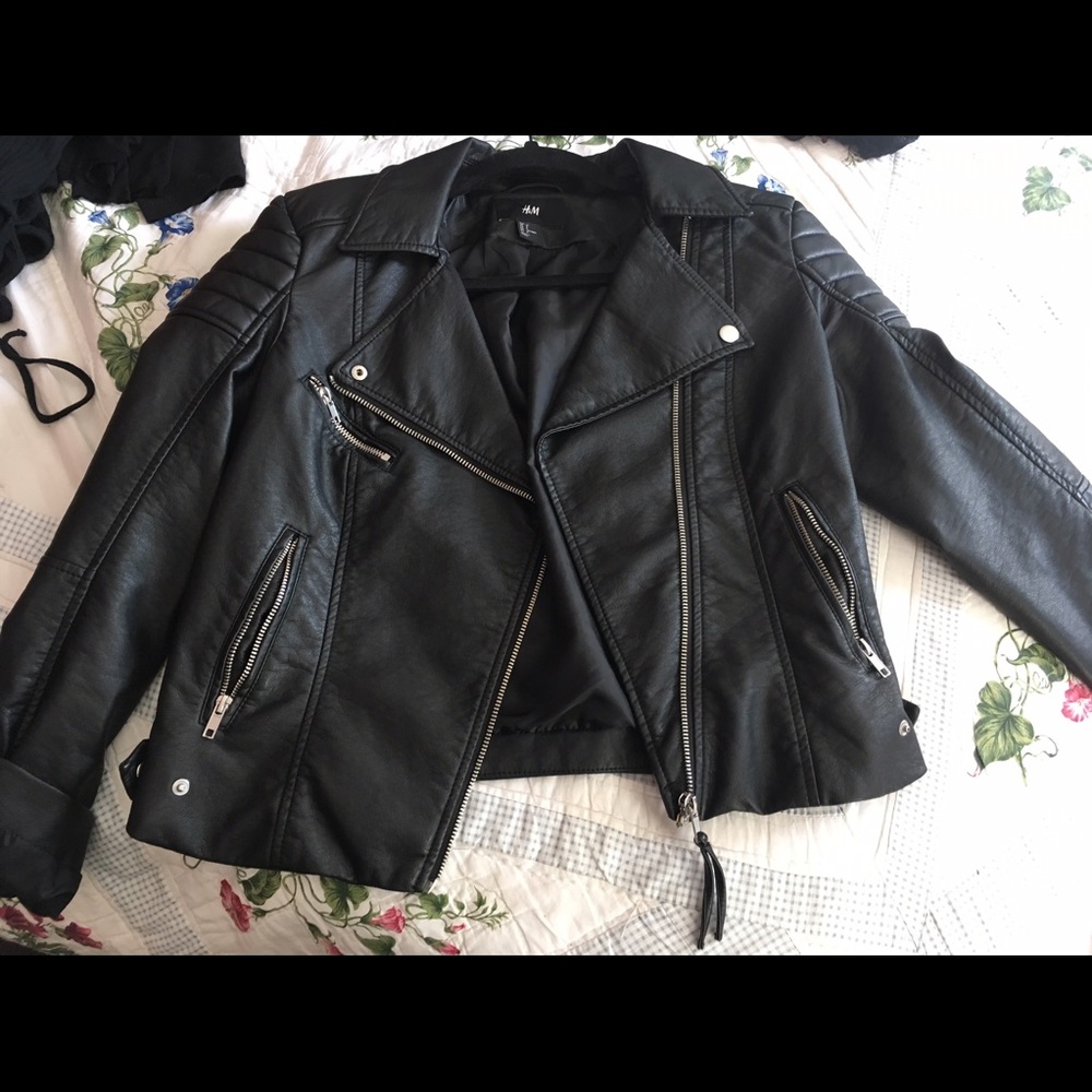 H&M new leather jacket