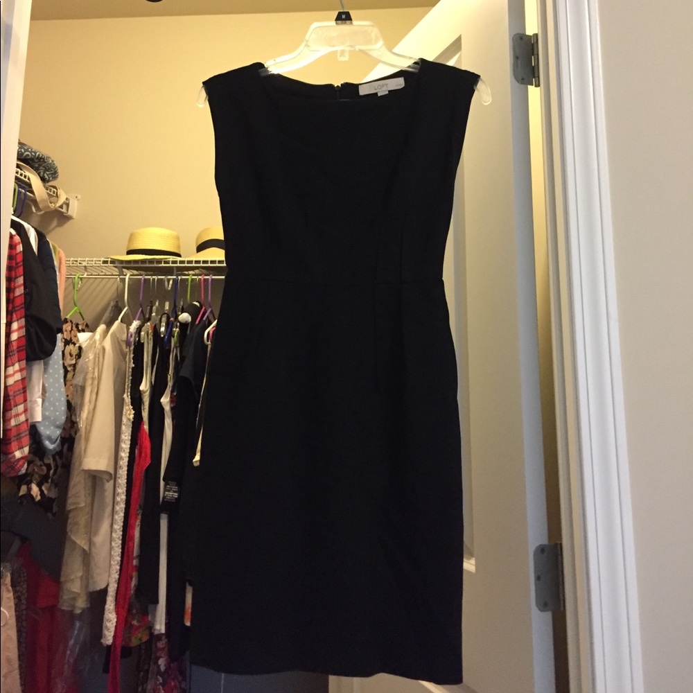 Ann Taylor black dress petite