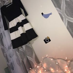 Black and white dress