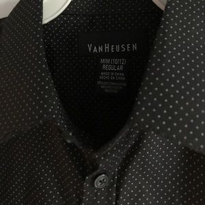 Excellent Black minimal pattern Boys Dress shirt!