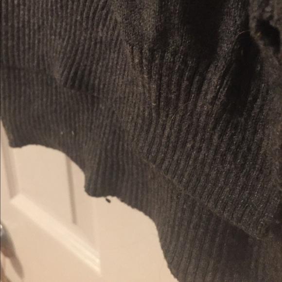 Gray V-Neck Sweater - Picture 2 of 3